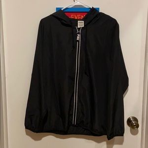 PINK Victoria’s Secret black windbreaker jacket